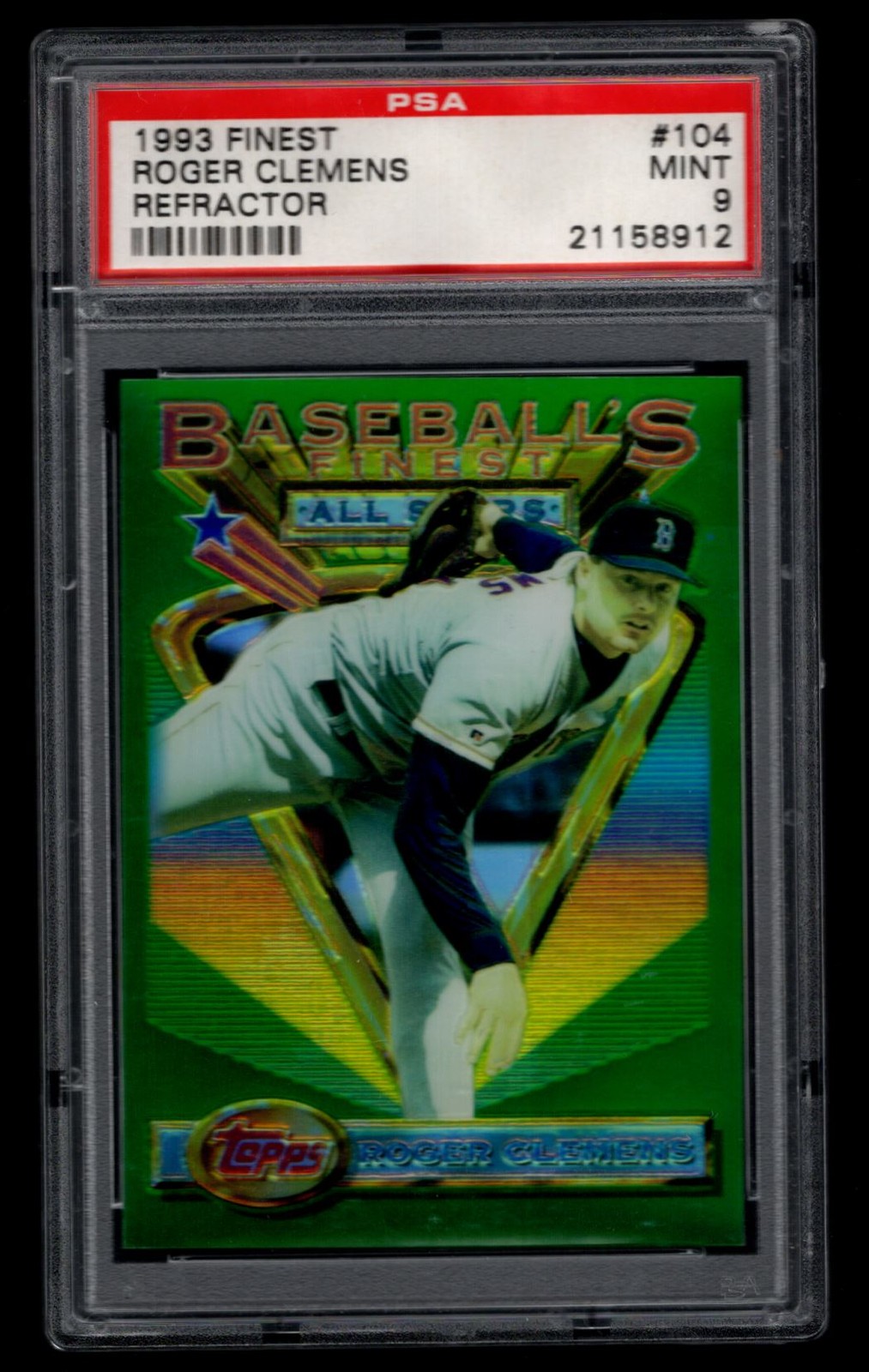 1993 Finest Refractor Roger Clemens PSA 9 #104