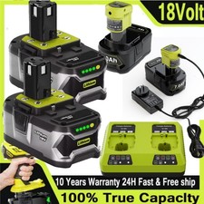 2pack For RYOBI 8000mAh Battery 18V One Plus High Capacity Lithium-Ion P108