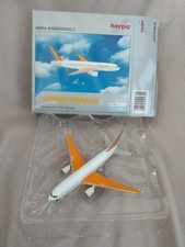 Herpa Miniature Model Trans Brasil Boeing 767-200 "Orange" Model Airplane