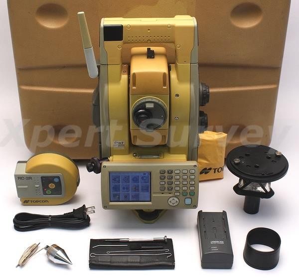 Topcon GPT-9003A 3" Robotic Total Station w/ RC-3R Controller & A7 Prism GPT9003