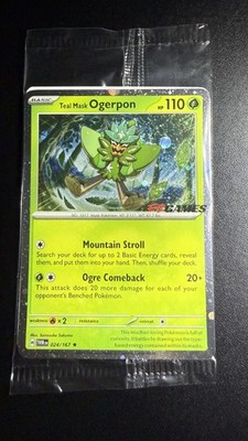 Teal Mask Ogerpon (Cosmos Holo) (EBGames Exclusive) 024/167 Pokemon SEALED