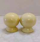 Vintage 80's Fiestaware Yellow Salt & Pepper Shakers Homer Laughlin Fiesta