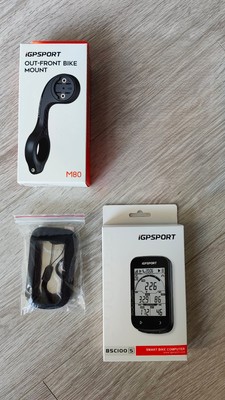 iGPSPORT BSC100S GPS Fahrradcomputer + M80 Halterung + SchutzFolie  Silikonhülle
