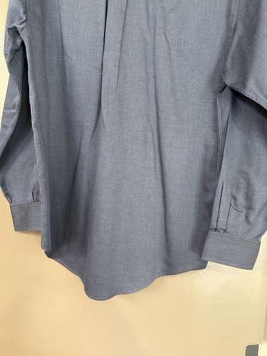 George Button Down Dress Shirt Size M (38/40) Men’s Career Blue 100% Cotton - Picture 7 of 8