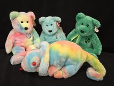 Vintage Retired Ty Beanie Buddies Lot Of 4 Great Gift For Any Lover Of Plush EUC