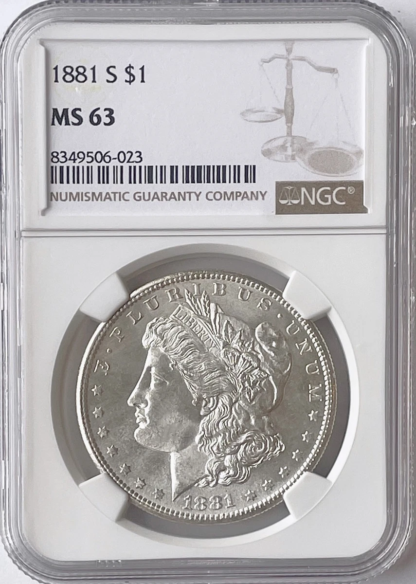 MS 63 Graded 1881 Year Morgan US Dollars (1878-1921) for sale | eBay