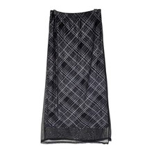 BLACK PAID WOMEN'S SKIRT SIZE LARGE - POLYESTER BLEND FOR STRETCH FLATTERING FIT