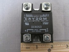 Crydom p/n DC60S3 DC Output Solid State Relay SSR, Switch 60V DC 3A MOSFET