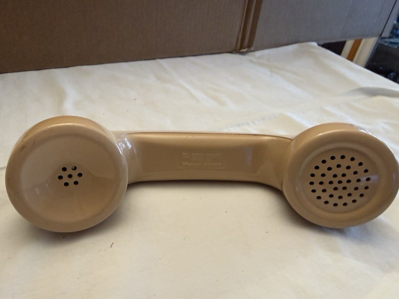 Western Electric Beige HANDSET-Replacement Handset Housing -G6 VG Condition