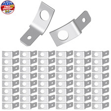 50 Pcs Quick Disconnect Spade Connectors, Non-Insulated, Solderless, 1/4" Male T