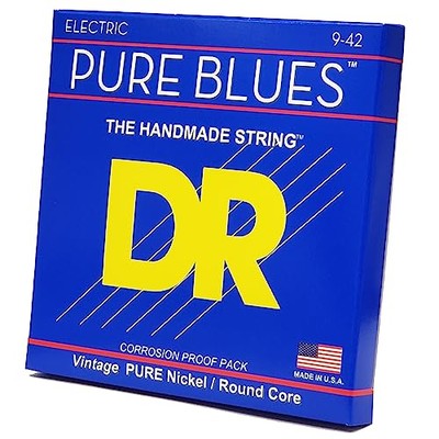 DR Pure Blues Electric Guitar Strings Vintage Tone Round Core Nickel Wrap