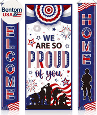 3Pcs Military Welcome Home Banner We Are so Proud of You Door Cover Military Wel 3Pcs Military Welcome Home Banner We Are so Proud of You Door Cover Military Wel