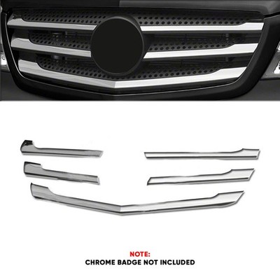 Grill Trim for Mercedes Sprinter W906 Stainless Steel 5pcs 2014 2 018 Adhesive