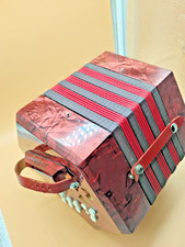 Antique Hexagonal 20-Button Anglo Concertina with Fretwork Ends — listing 5