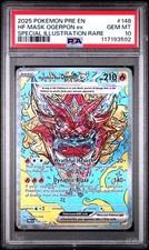 2025 POKEMON PRE EN-PRISMATIC EVOLUTIONS #148 HEARTHFLAME MASK OGERPON EX PSA 10 on eBay