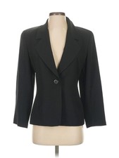Linda Allard Ellen Tracy Women Black Blazer 4