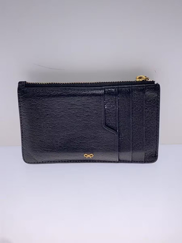 ANYA HINDMARCH Coin Case Leather Black Women's - Picture 2 of 6