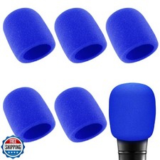 SGHAJIME 6Pcs Microphone Cover Foam Mic Cover Blue Handheld Micro