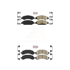 AmeriBRAKES KNF-101258 Brake Pad Sets 4-Wheel Set Front & Rear for Chevy SaVana