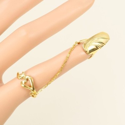 18K (18-karat) Yellow Gold (YG) Nail Ring, Total Weight Approx. 3.... GZl1hydz
