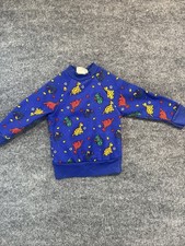 Vintage 80s 90s H&H All Over Print Dinosaur Sweatshirt Toddler 2T USA Made 50/50