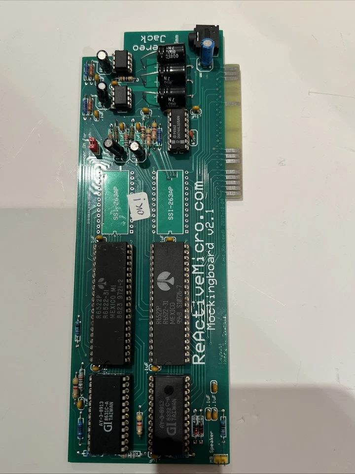 Tarjeta de sonido Mockingboard para Apple II, IIe y IIgs de ReActiveMicro ¡Funciona!! Foto 2 de 3