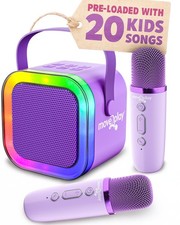 , Karaoke Machine for Kids  Includes 20 Kid Songs  2 Microphones  Connect...