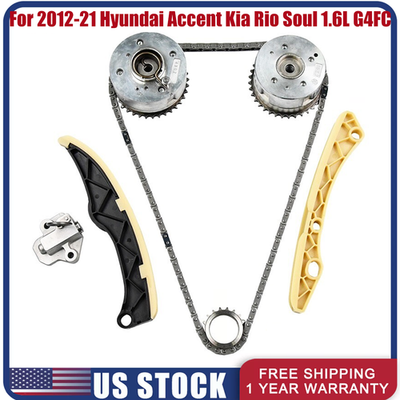 #ad Timing Chain Kit amp; VVT Gears for 2012 21 Hyundai Accent Kia Rio Soul 1.6L G4FC $69.99