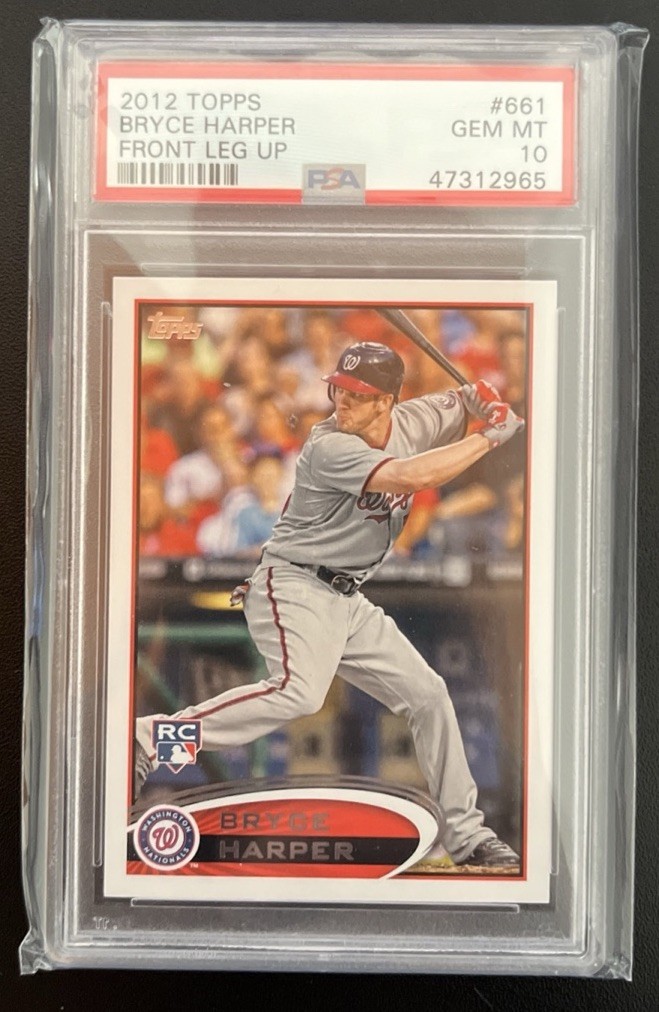 2023 Topps Bryce Harper Front Leg Up SP RC PSA GEM MINT 10 #661 Washington Nats