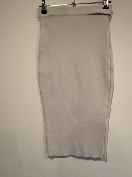 Witchery Heavy Knit Midi Pencil Skirt Size 4 Beautiful Neutral Oatmeal Crepe