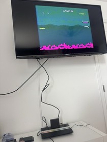 Atari 2600 Jr Junior Rainbow Console Bundle w/ Cables & Controller, Tested