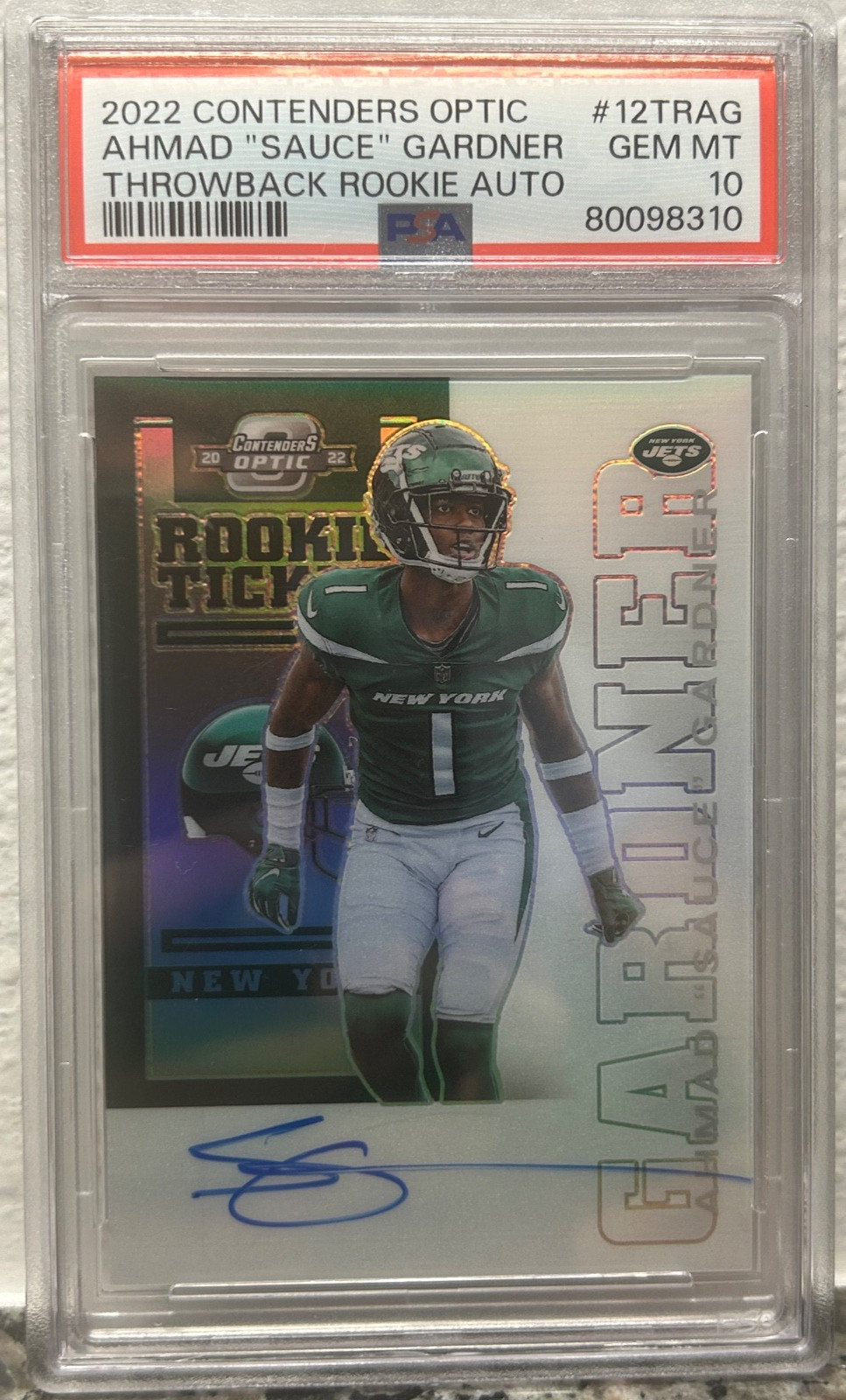 Sauce Gardner Panini Contenders Optic Contenders Throwback Rookie Autographs #12TRAG Base