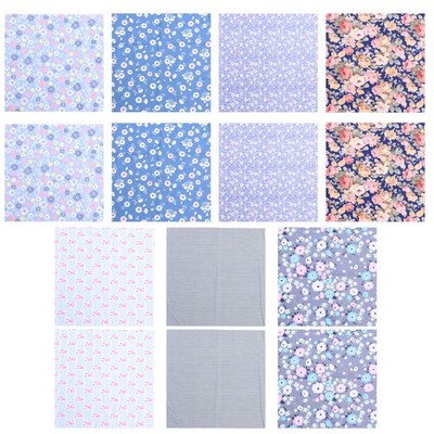  14 PCS Patchwork Stoffe Zum Nähen DIY -Baumwollstoffe Stickstoff
