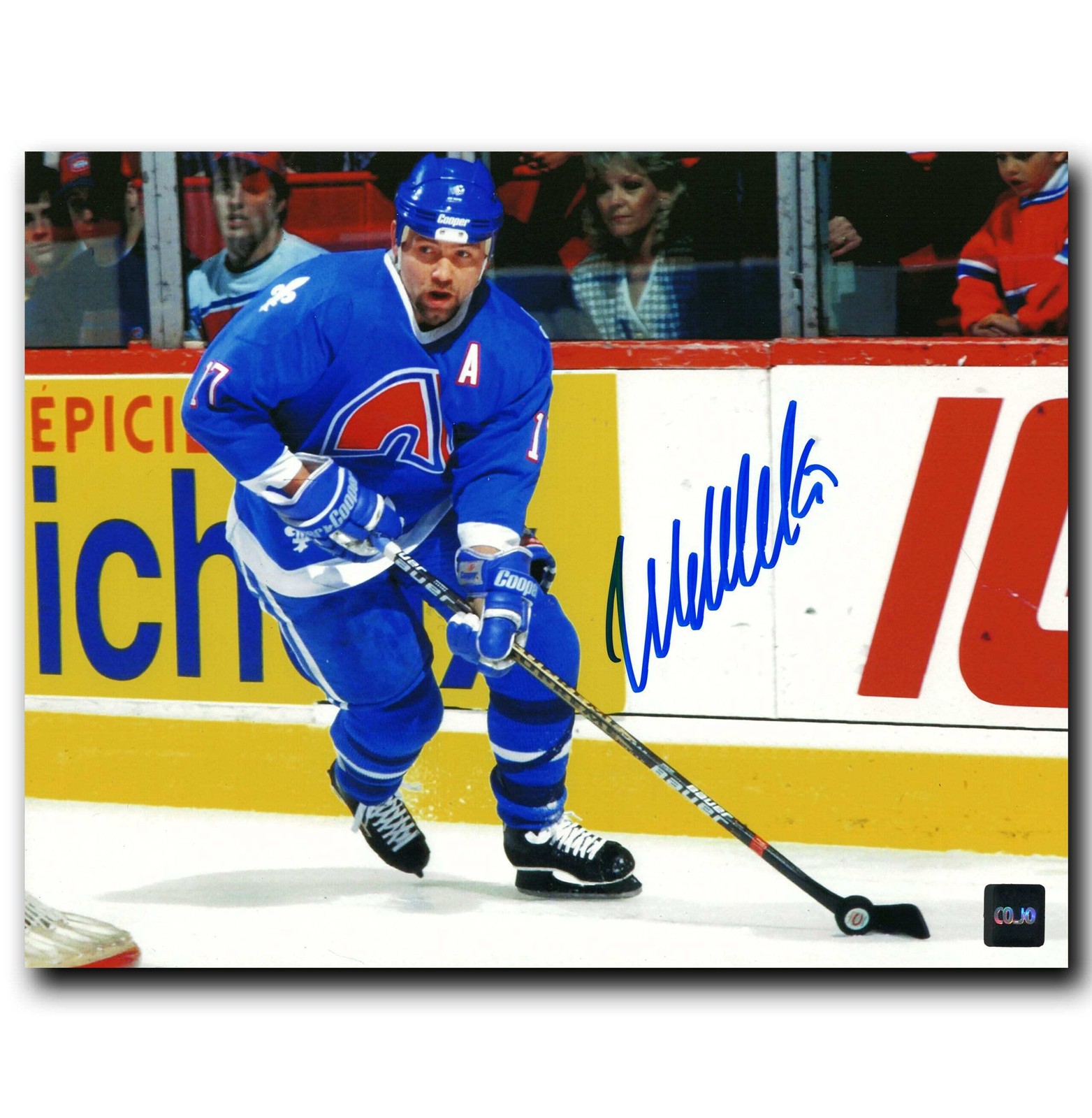 Wendel Clark Quebec Nordiques Autographed 8X10 Photo No Tariffs