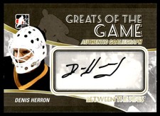 2010-11 In The Game Between Pipes Authentic Goaliegraphs Denis Herron Auto #A-DH