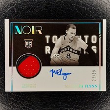 MALACHI FLYNN /99 RC Rookie Patch Auto RPA 2020-21 Noir Basketball Card #316