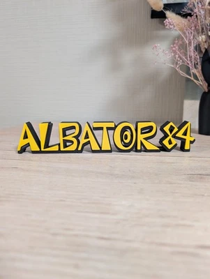 Logo Albator 84 En Relief 23cm Déco Dessin Animé Récré 3D Vintage - Photo 1/4