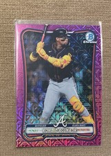 2026 Bowman Chrome Ronald Acuna Jr Fuchsia Mojo Refractor #182/299 No. 23 Braves