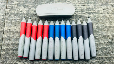 SMARt Board 500/600 Series Replacement Pen 5red,4blue,4black Set +Eraser 8093876