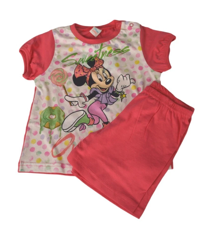 Pyjama bébé DISNEY en maille, manches courtes, ouverture aux épaules, fermeture - Photo 1/1