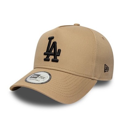 NEW ERA LOS ANGELES DODGERS BASEBALL CAP.9FORTY MLB BEIGE E FRAME LEAGUE HAT S26