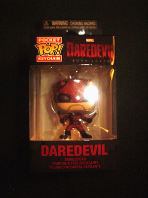 Daredevil Born Again Bobble Head pocket POP! Keychain hot topic exclusive new