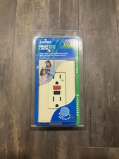 New Leviton Smart Lock GFCI Outlet 8598-A Almond Color