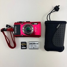 Olympus STYLUS TG-3 Tough Red 16.0 MP Digital Camera W Battery/SD Card - Tested
