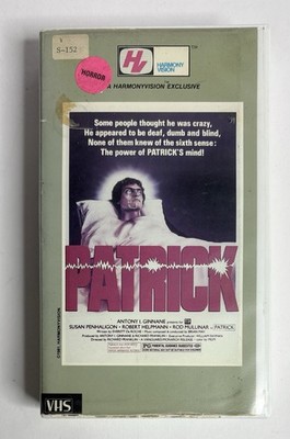 Patrick VHS Horror Cult Harmony Vision Rare Clam 70s Tested