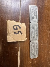 Colonnade Theatre Millersburg PA Movie Tickets Strip of 3 Ephemera