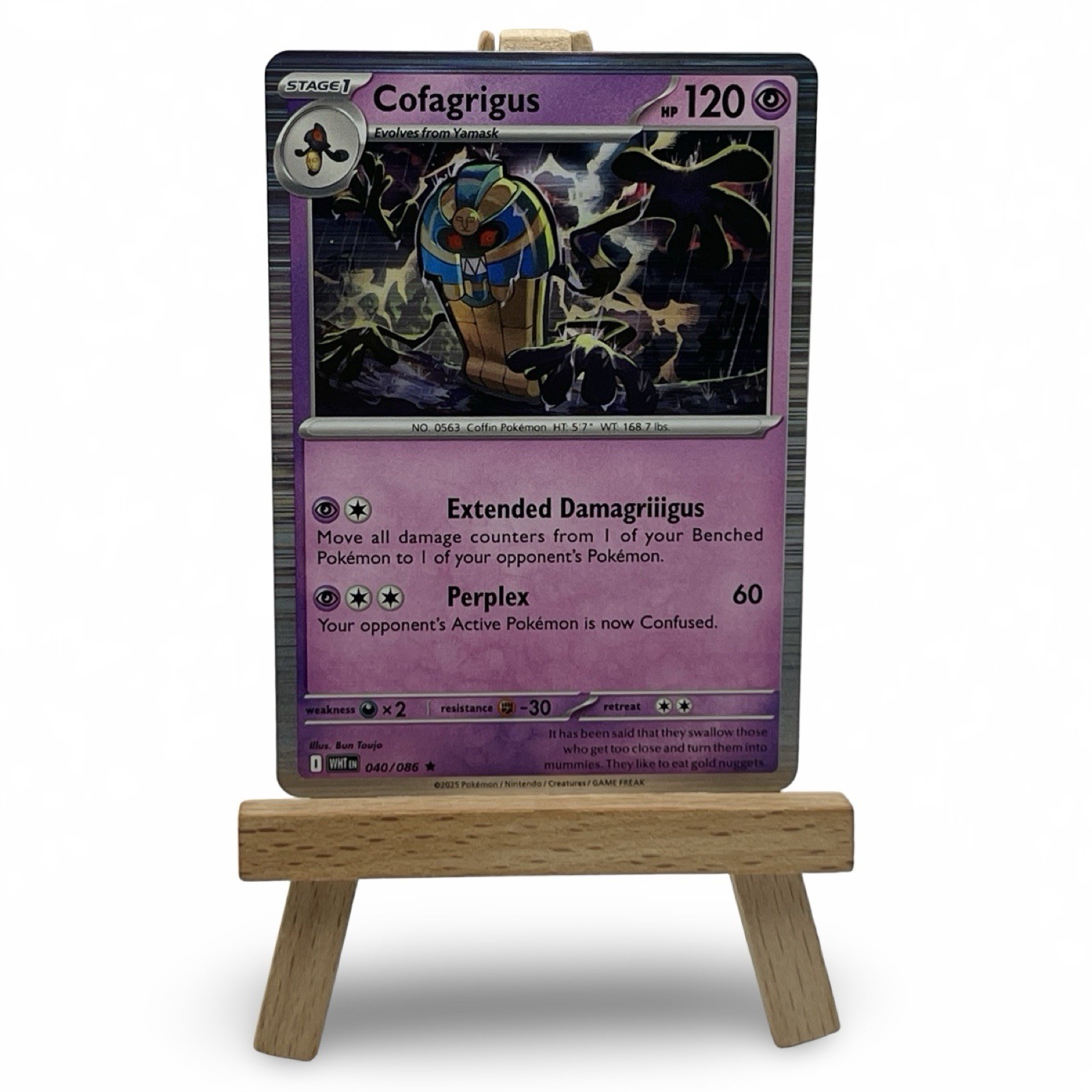 Cofagrigus 040/086 Reverse Holo Rare - Pokemon TCG White Flare - NM