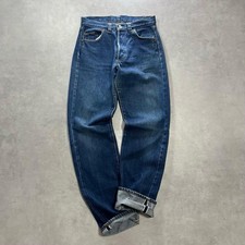 Levi's 501 Vintage 80s Redline Selvedge W29 L34 Made in USA Dark Wash Indigo JP