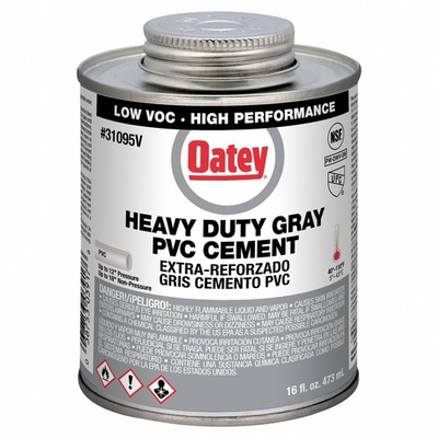 #ad Oatey Gray Cement for PVC 16 oz $27.16