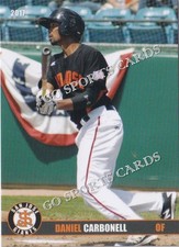 2017 San Jose Giants Daniel Carbonell Rookie Card Baseball Card